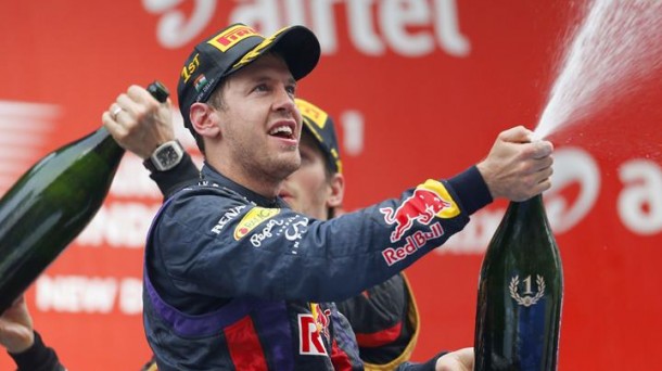 Sebastian Vettel, campeón del mundo de Fórmula Uno. Efe.