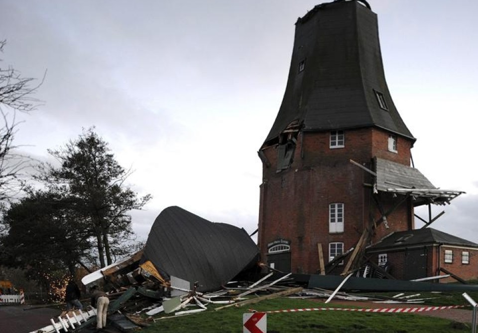 Ekaitza Europan. Argazkia: EFE.