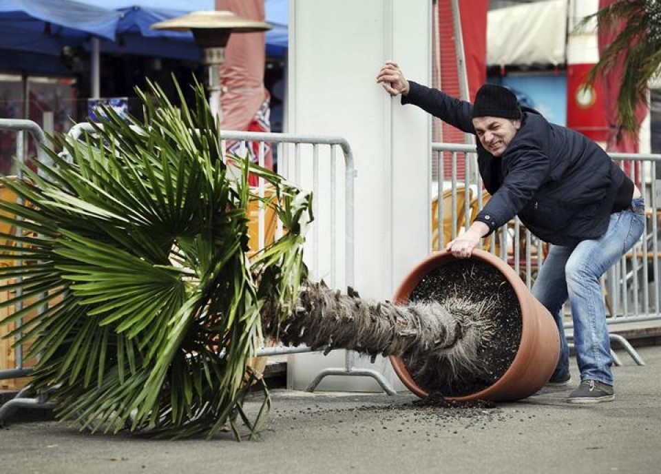 Ekaitza Europan. Argazkia: EFE.