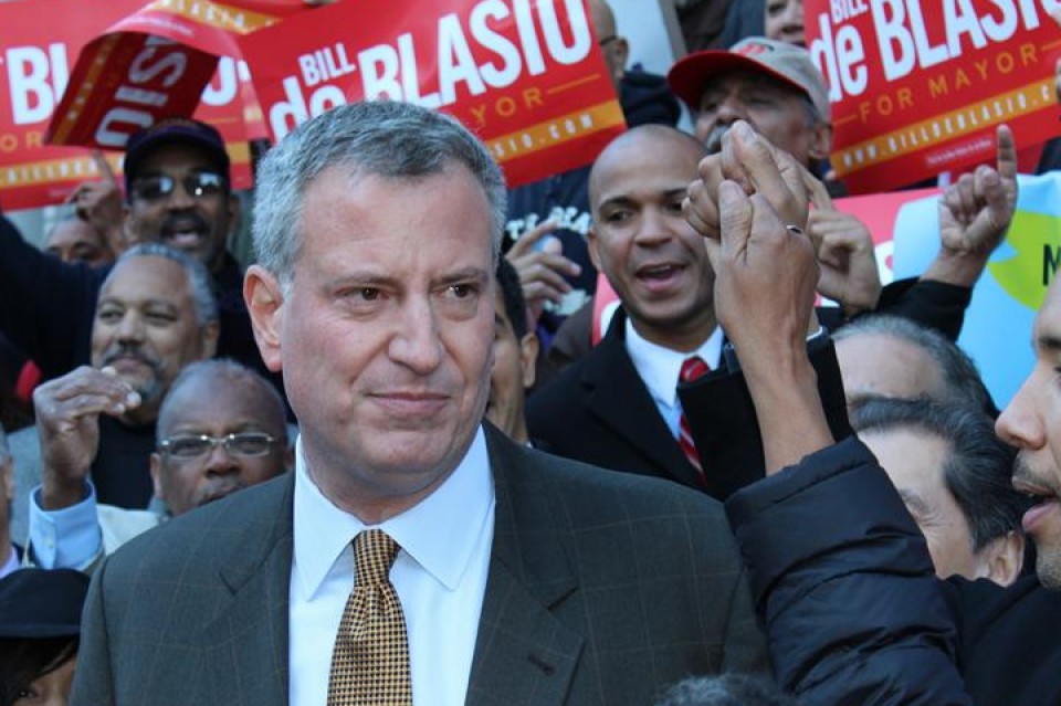 Bill de Blasio New Yorkeko alkategai demokrata. EFE