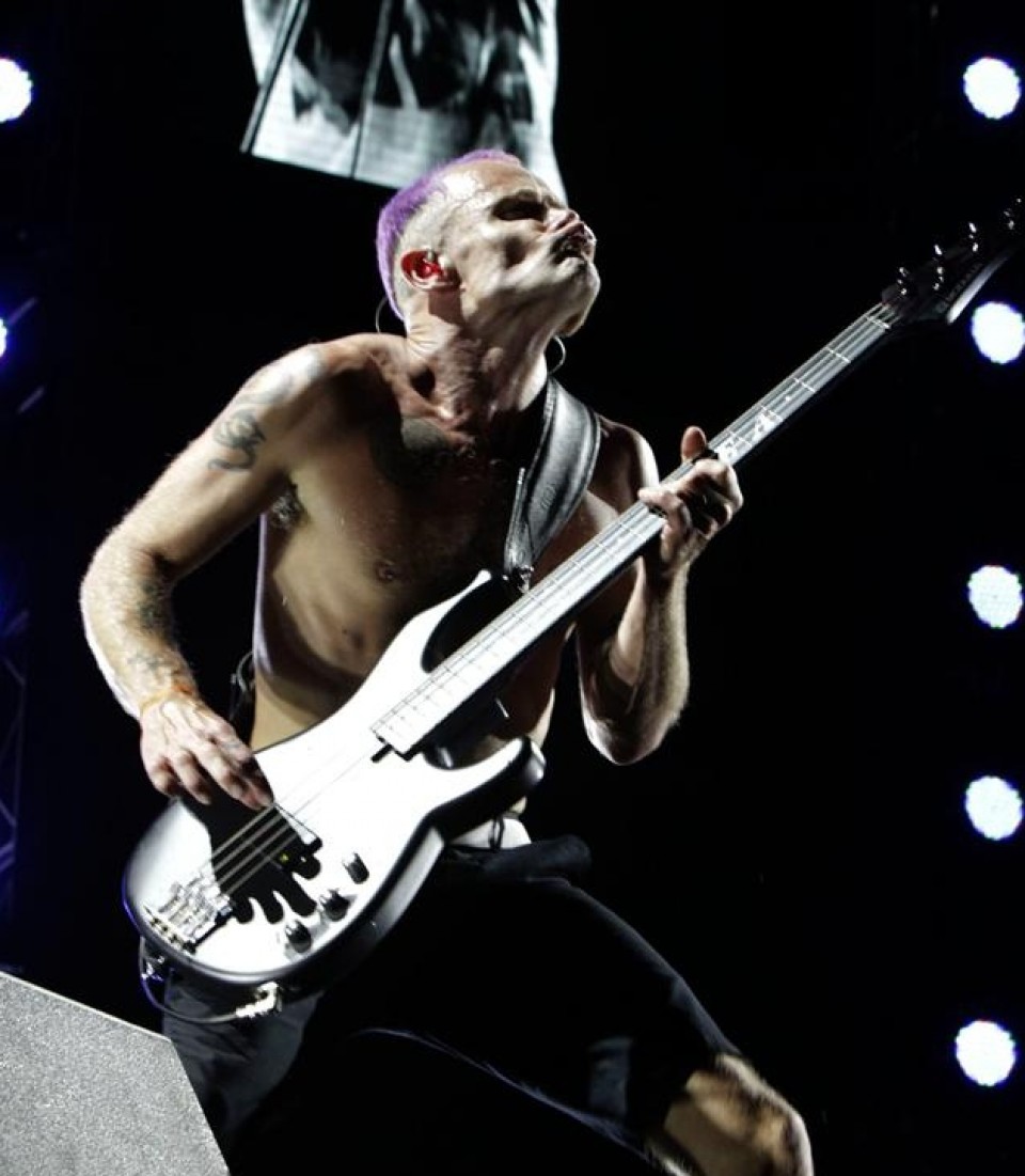 Red Hot Chili Peppers, en concierto en Paraguay. Foto: EFE