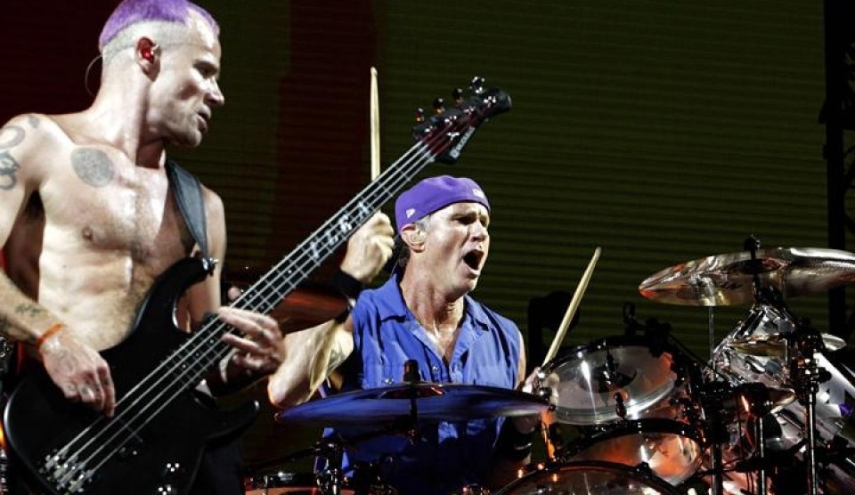 Red Hot Chili Peppers, en concierto en Paraguay. Foto: EFE