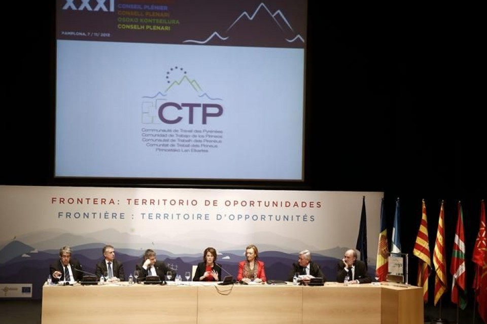 El coloquio del CTP en Pamplona. Foto: EFE
