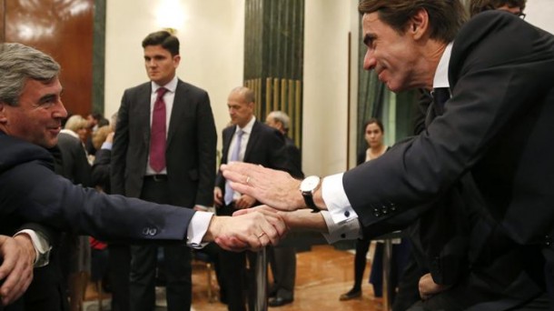 Aznar, Angel Acebesekin. EFE.