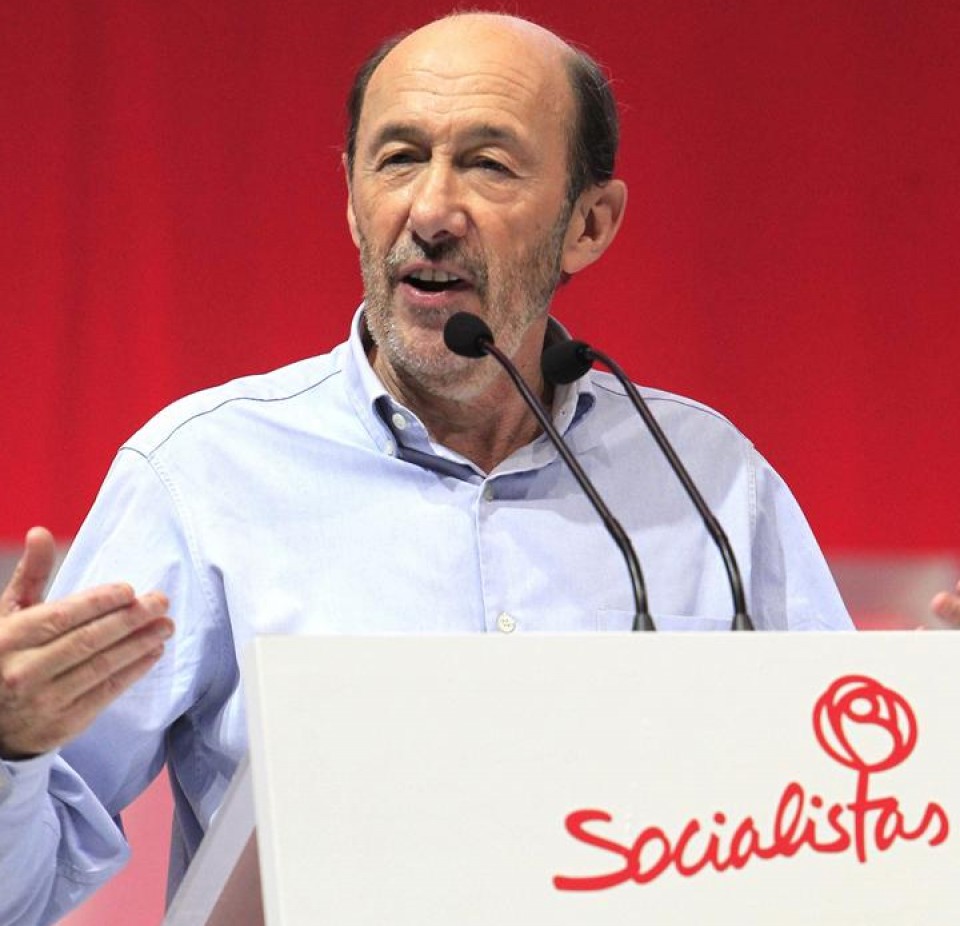 Alfredo Pérez Rubalcaba, secretario general del PSOE. Foto: EFE