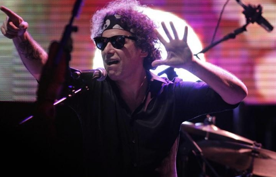 Andrés Calamaro en concierto en Paraguay. Foto: EFE