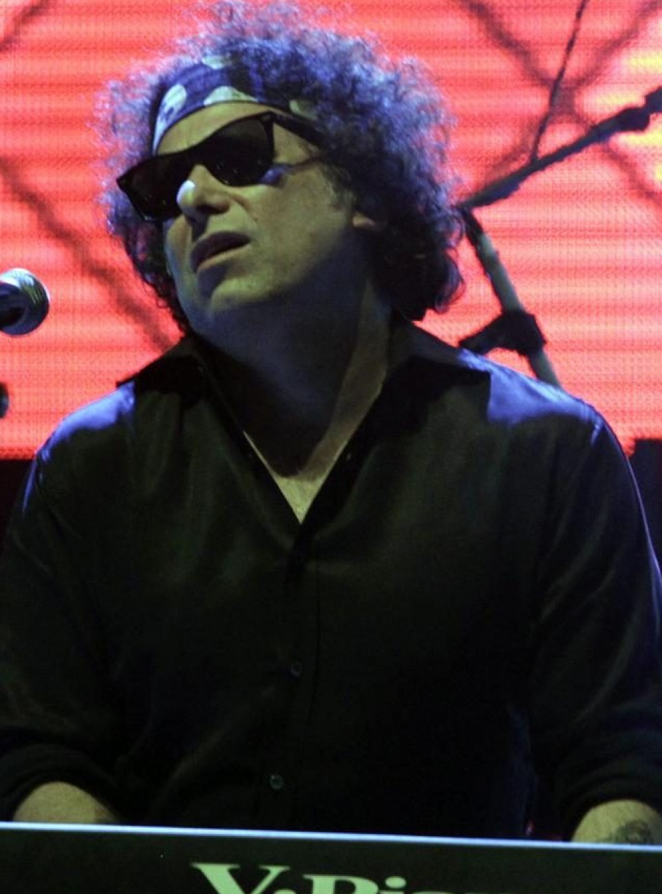 Andrés Calamaro en concierto en Paraguay. Foto: EFE