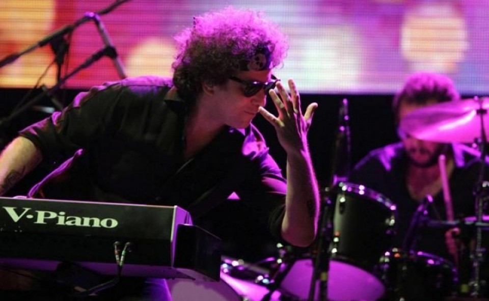Andrés Calamaro en concierto en Paraguay. Foto: EFE