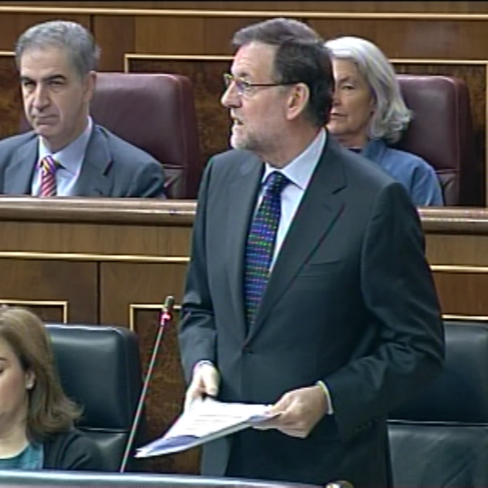 El presidente del Gobierno, en el Congreso. EITB.