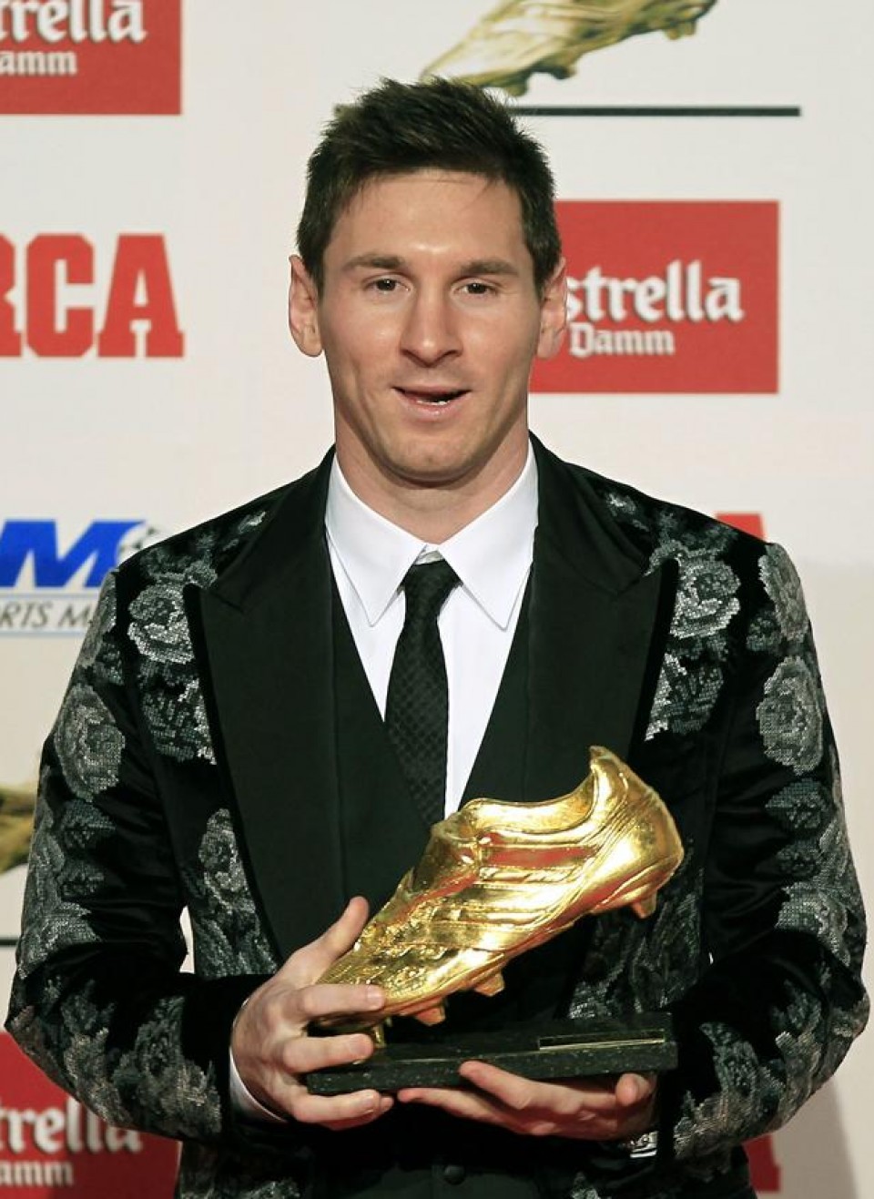 Messi, con la 'bota de oro'. EFE.