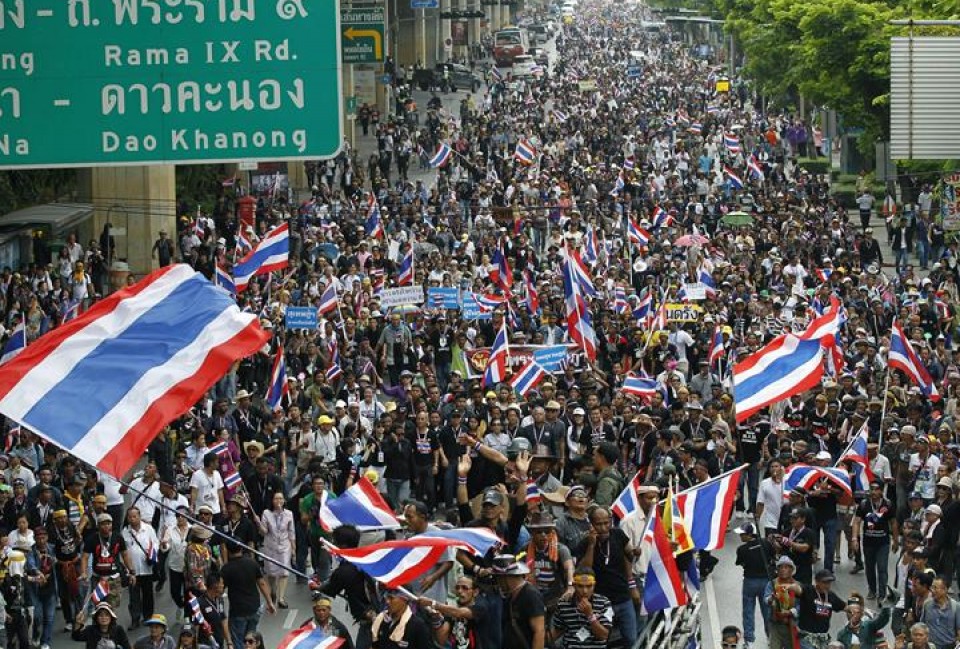 Protestas en Tailandia. Foto: EITB