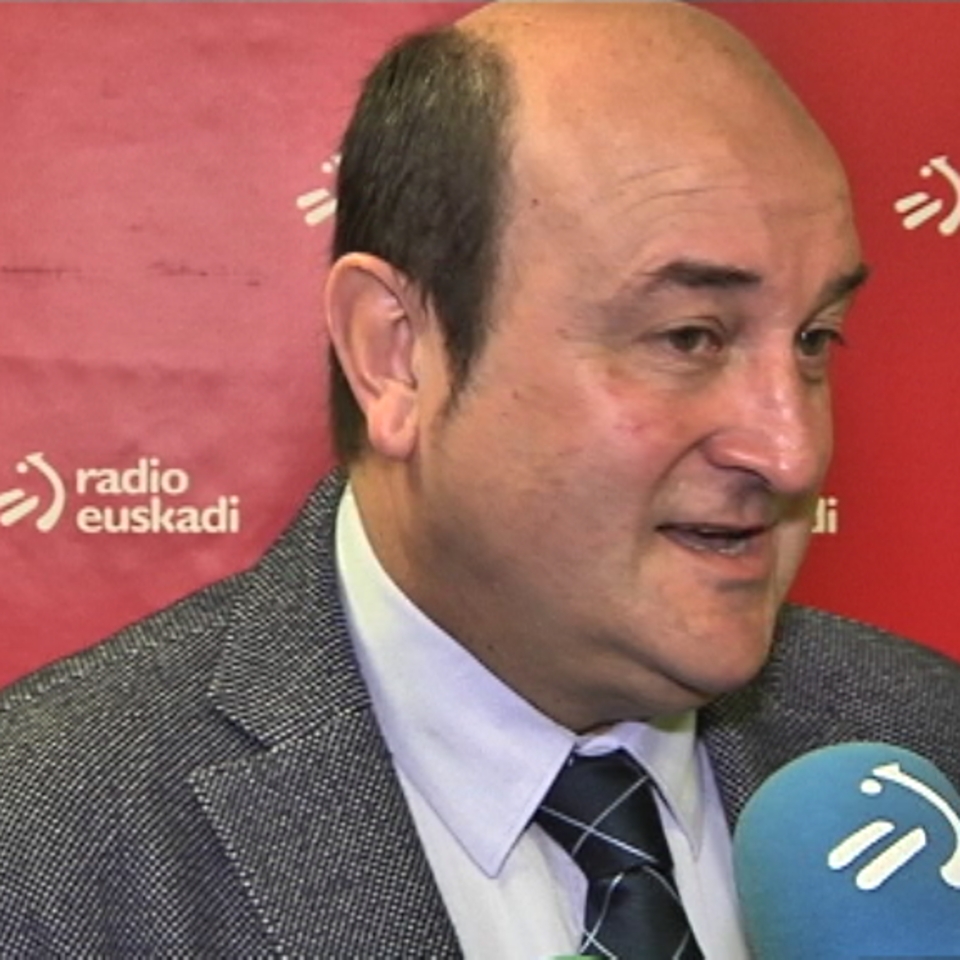 Andoni Ortuzar EAJko presidentea, Radio Euskadin. Argazkia: EiTB