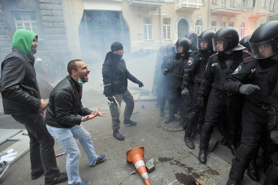 Protestak Ukrainan. Efe.