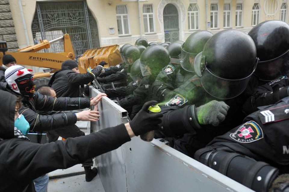 Protestak Ukrainan. Efe.