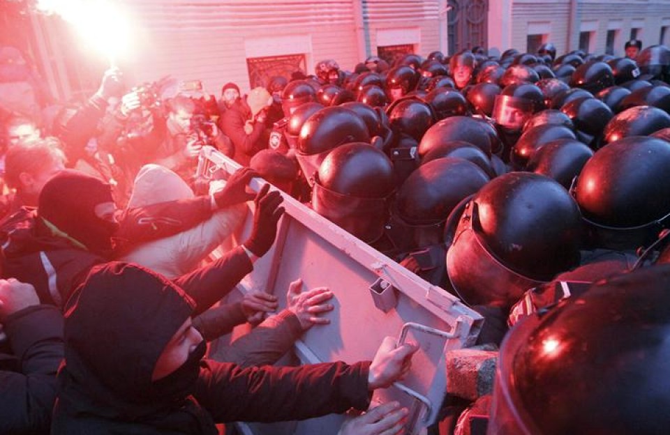 Protestak Ukrainan. Efe.