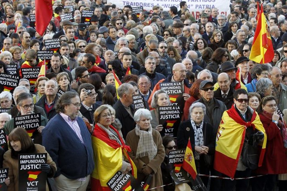 Parot doktrinaren amaieraren aurkako manifestazio jendetsua, Madrilen. Argazkia: EFE