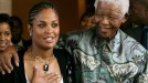 Nelson Mandela y Laila Ali. Foto: EFE