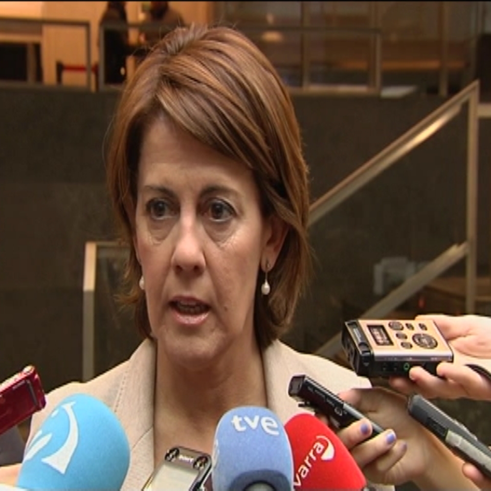 Yolanda Barcina dice que la emisión de EiTB en Navarra es ilegal. Foto: EiTB
