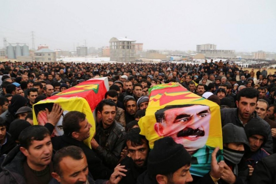 Imagen de archivo de una manifestación del PKK. Foto: Amed News Agency