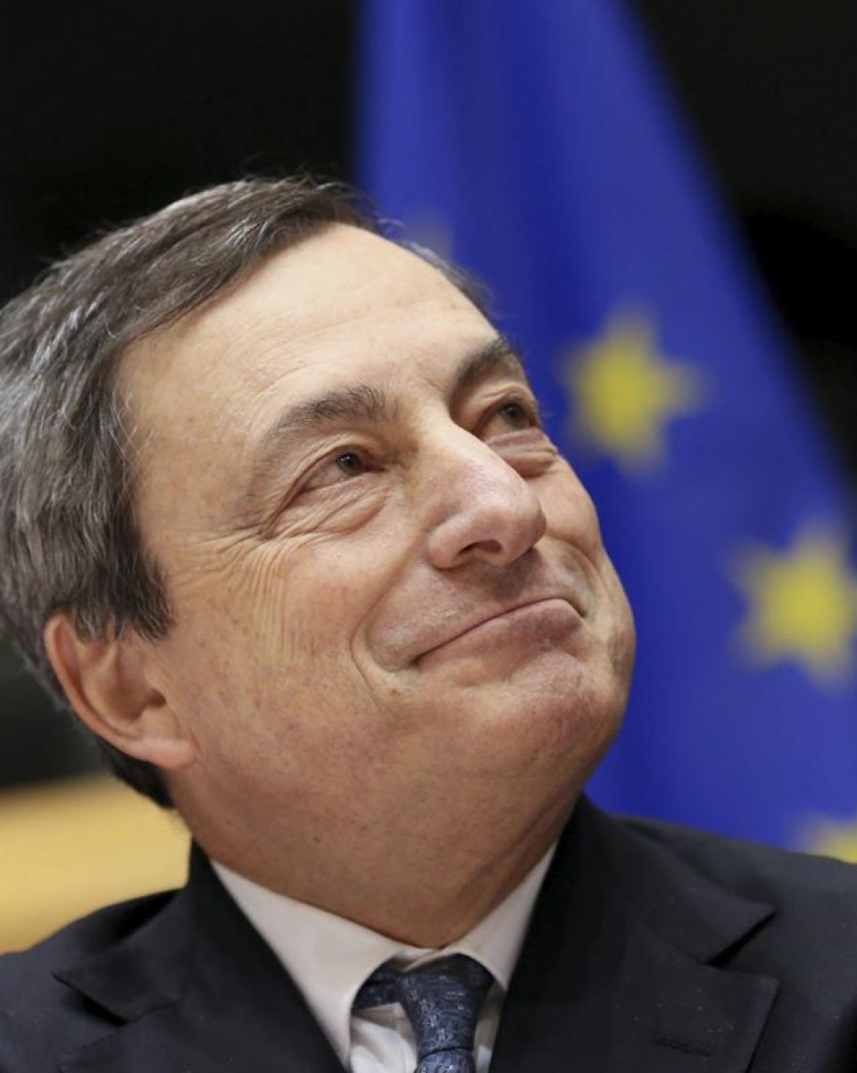 Mario Draghi Europako Banku Zentraleko presidentea. Argazkia: EFE