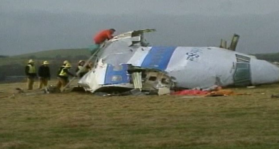 Avión que cayó sobre Lockerbie.