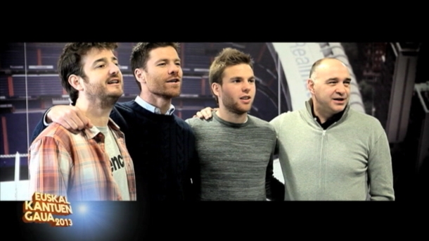 Gorka Otxoa, Xabi Alonso, Asier Illarramendi y Pablo Laso