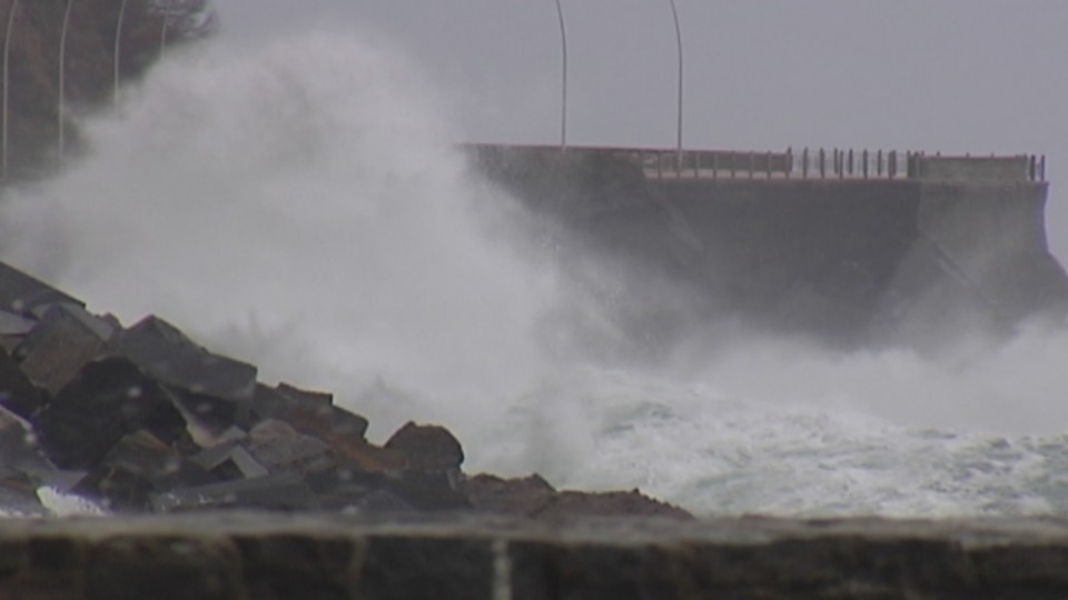 El temporal deja olas de hasta 11 metros en Donostia
