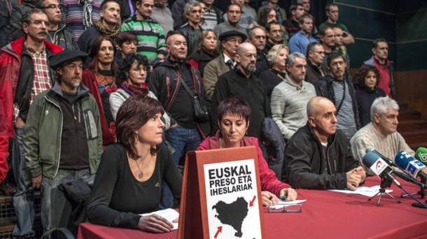 Imagen de la comparecencia de los expresos. Foto: EFE.