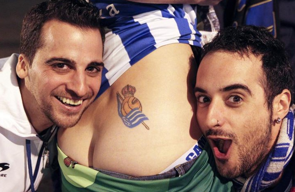 Derbiaren atarian. Argazkia: EFE