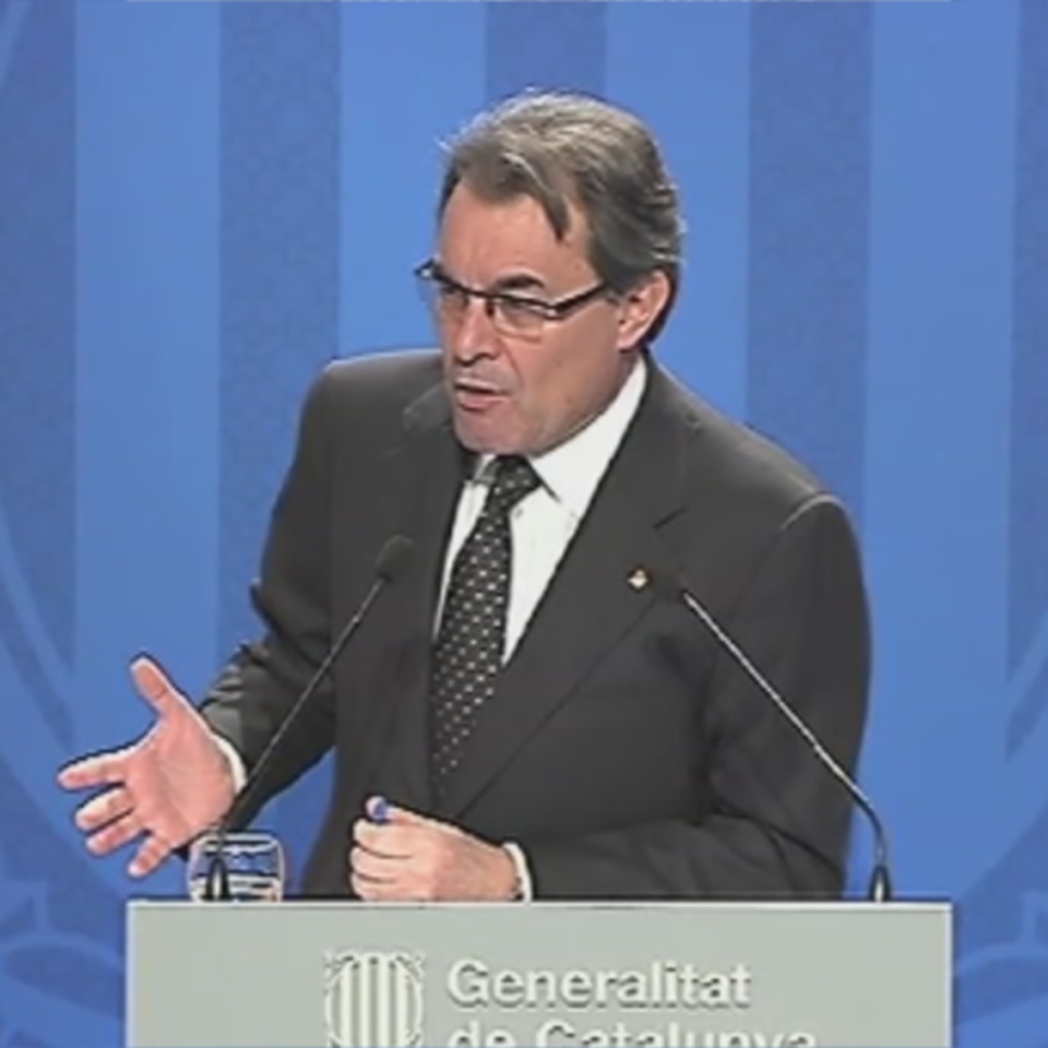 Artur Mas, Kataluniako presidentea. Argazkia: Efe.