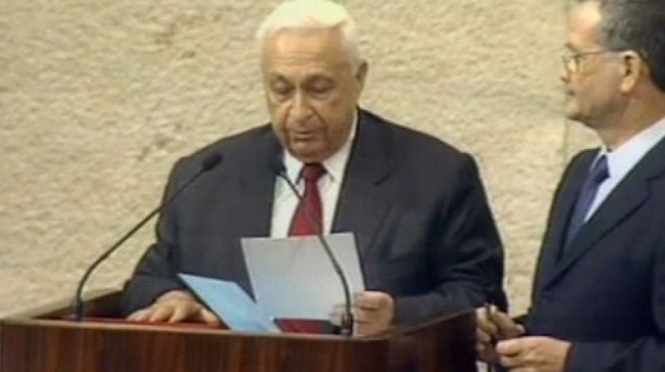 Ariel Sharon Israelgo lehen ministro ohia.