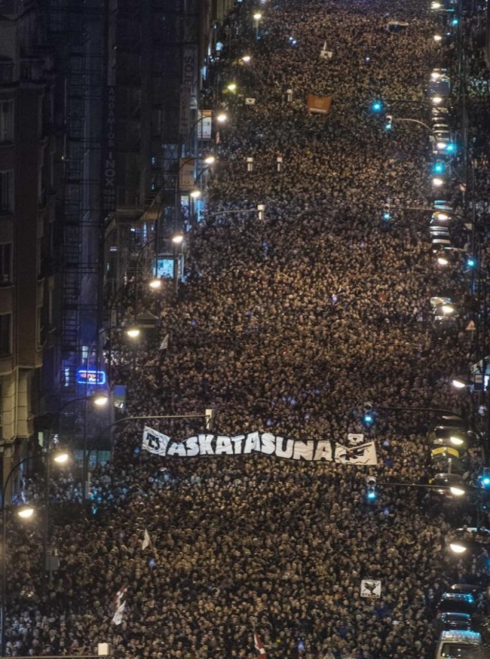 Manifestación del 11 de enero en Bilbao.