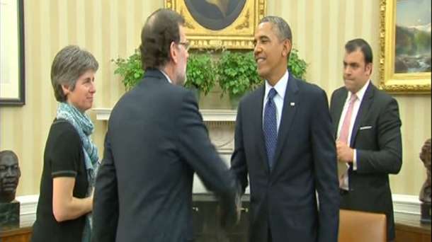 Rajoy, con Obama durante su visita a EE.UU. EITB.