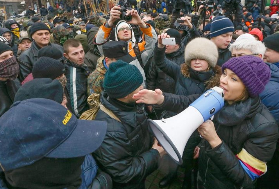 Las protestas contra las políticas de Yanukóvich comenzaron en noviembre.