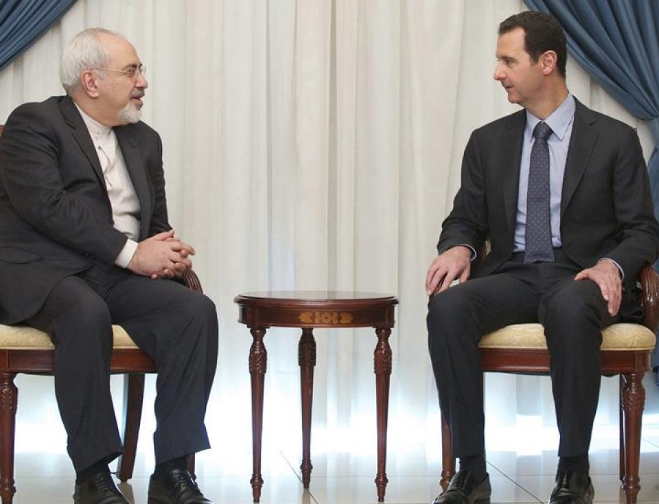 Mohamed Yavad Zarif Irango Atzerri ministroa, Bachar al Asad Siriako presidentea babesten. EFE