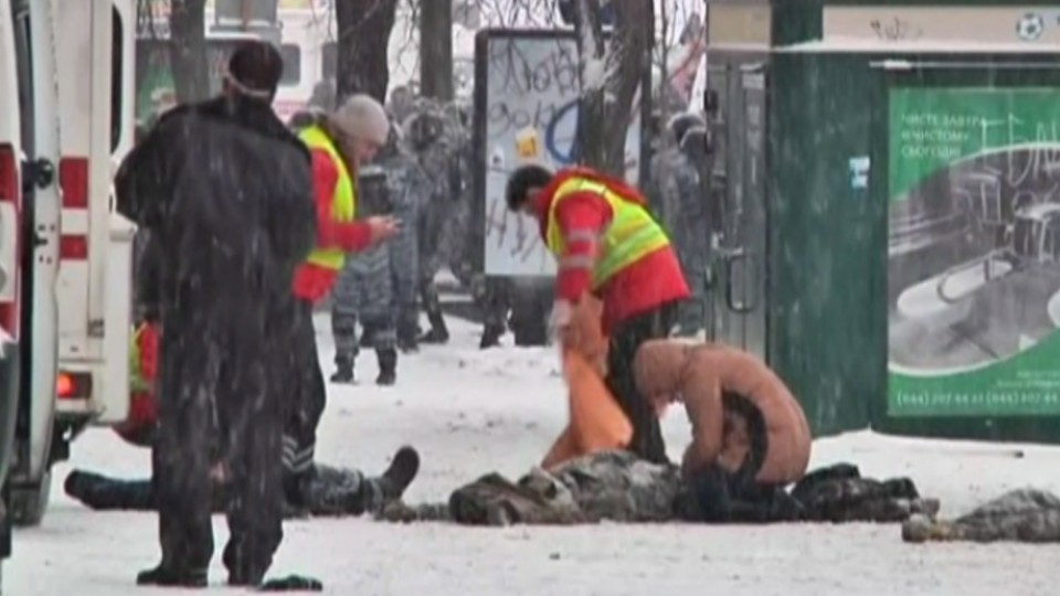 Un manifestante ha muerto en Kiev (Ucrania)