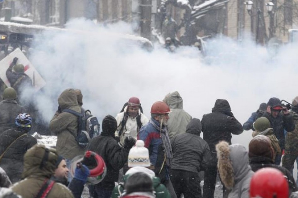 Protestas protestak Kiev Ucrania Ukrania