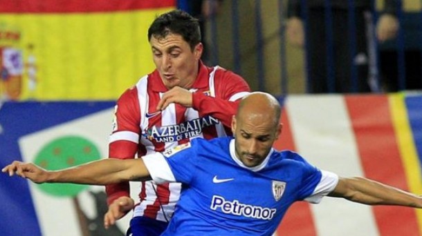 Mikel Rico, en un partido contra el Atlético. Foto: EFE.