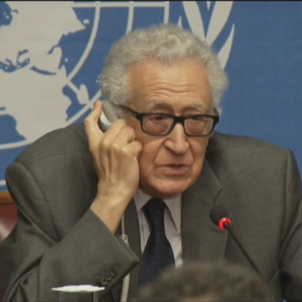 El mediador internacional, Lajdar Brahimi. Foto: EFE