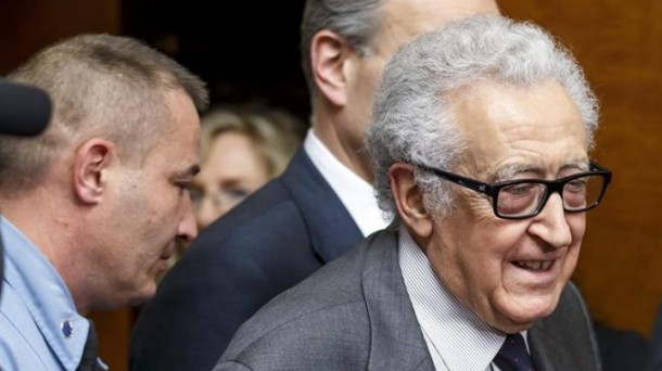 Lajdar Brahimi bitartekaria. Argazkia: EFE