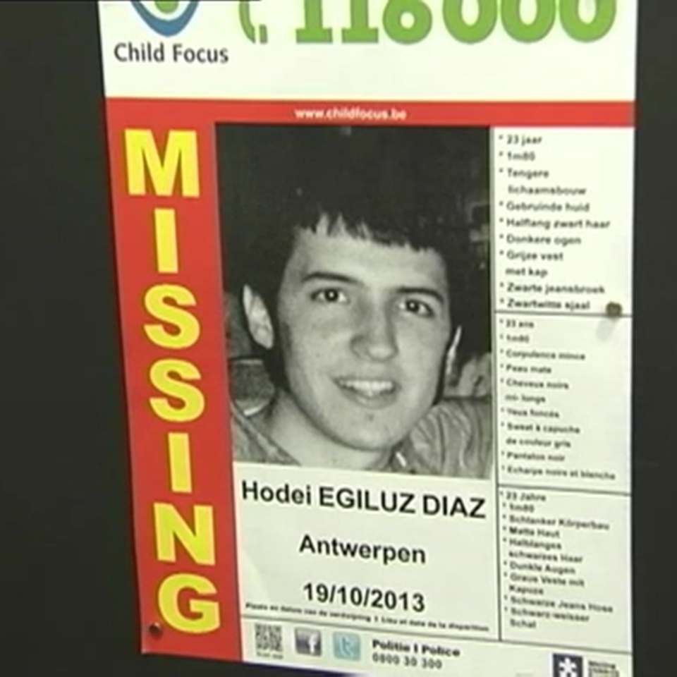Un cartel para ayudar la búsqueda de Hodei Egiluz.