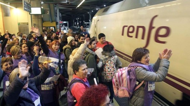 'El tren de la libertda' llega a Madrid. 