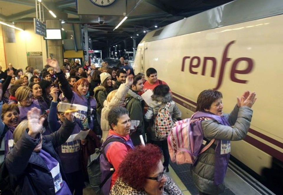 'El tren de la libertda' llega a Madrid. 