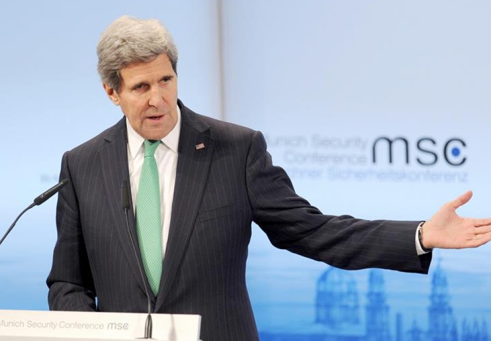 El secretario de Estado de EE. UU., John Kerry, en la Conferencia de Seguridad de Múnich. Foto: EFE