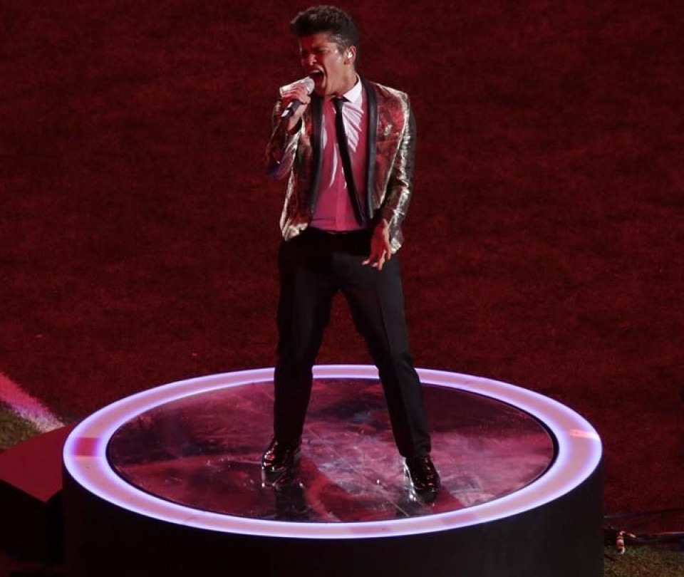 Bruno Mars. Foto: EFE