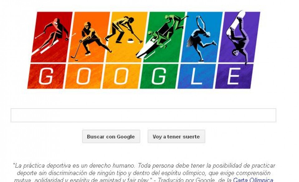 Sochi Google doodle