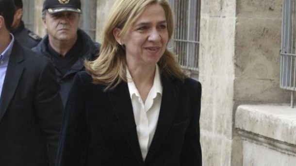 La infanta Cristina, llegando al juzgado de Palma para declarar. EFE