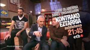 Mikel Urdangarin eta Leire Olaberria, ‘Kontrako Eztarria’ saioan