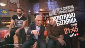 Mikel Urdangarin eta Leire Olaberria, 'Kontrako Eztarria' saioan