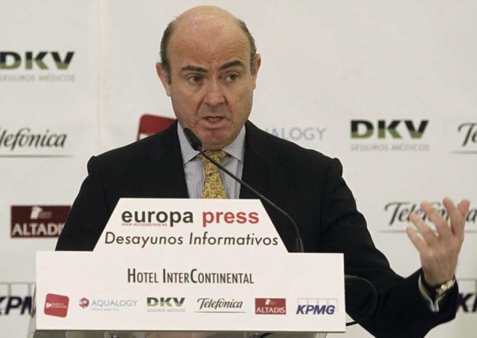 Luis de Guindos, ministro de Economía y Competitividad. Efe.